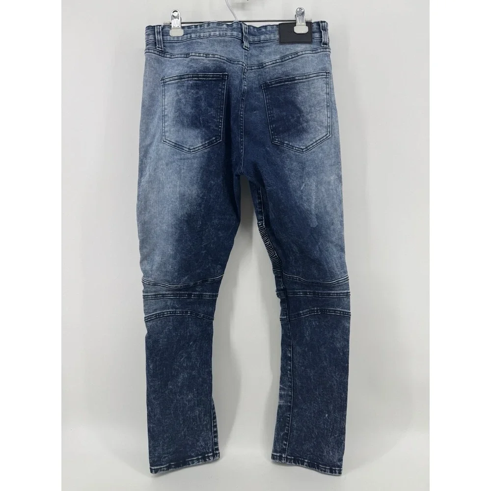 Decibel Moto Jeans Distressed Men 34x32